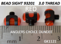 RED PLASTIC FORESIGHT 93201  3.0 THREAD  (GK1121)