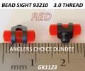 RED PLASTIC FORESIGHT 93210  3.0 THREAD  (GK1123)