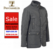 Percussion Stalion Quilted Jacket  Navy  SIZE 2XL (XT1029)