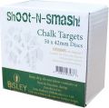 BISLEY Shoot & Smash Chalk Target 42mm Box of 50(GB1121)