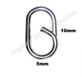 OVAL SPLIT RINGS STAINLESS STEEL STRONG QUICK CHANGE SPLIT RINGS LINKS SEA PIKE FISHING TACKLE (AC5015)