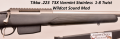.223 T3X Varmint Stainless & mod 1-8 Twist (FA393-8)